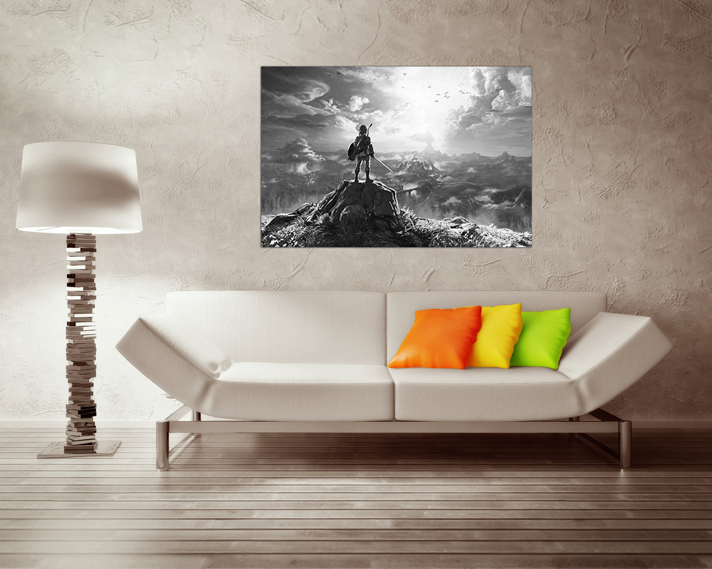 The legend of Zelda Print on canvas Zelda art works room art Gift Anime decor