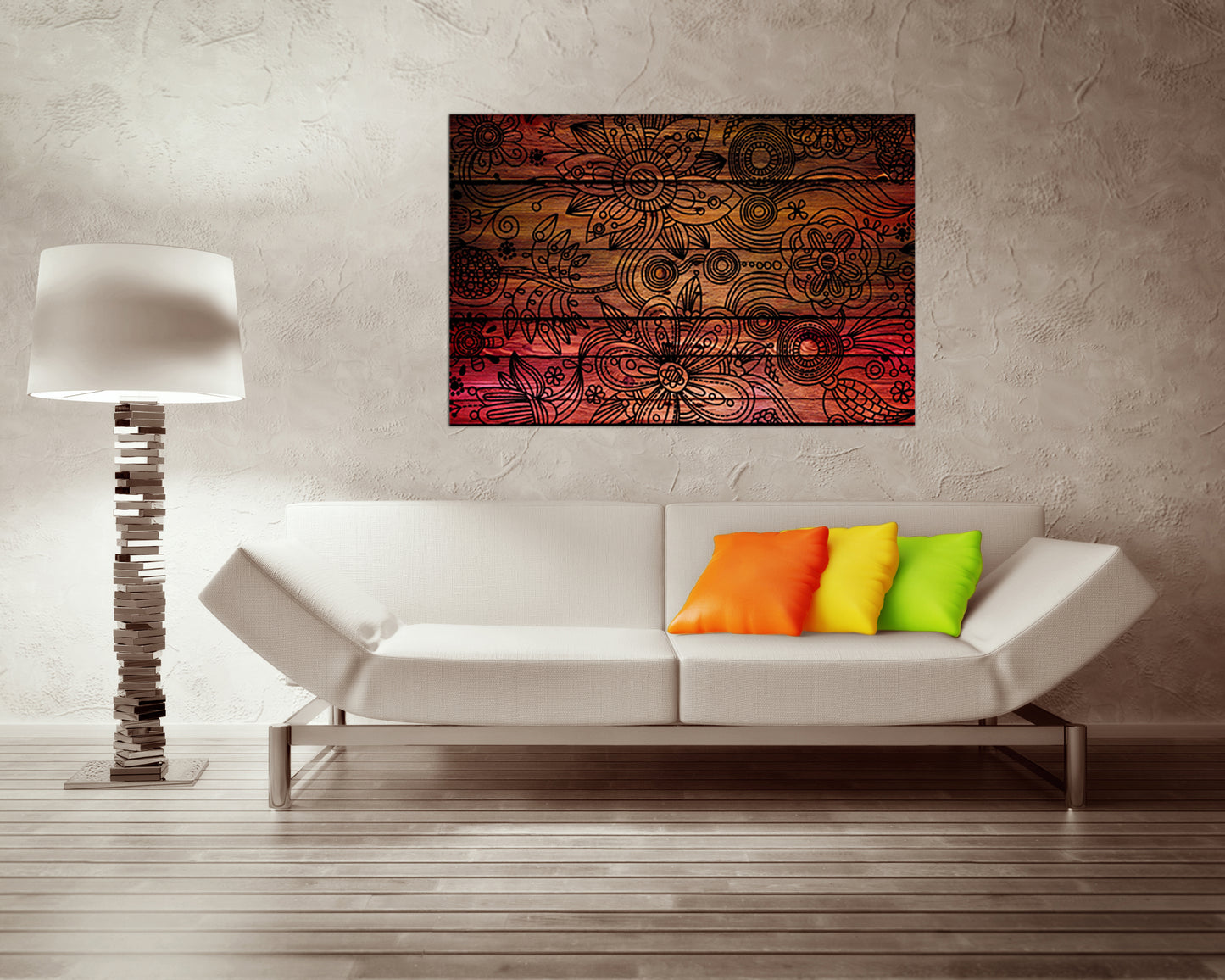 Tree drawing Print on canvas Henna painting Mehndi décor Henna art works Interior design
