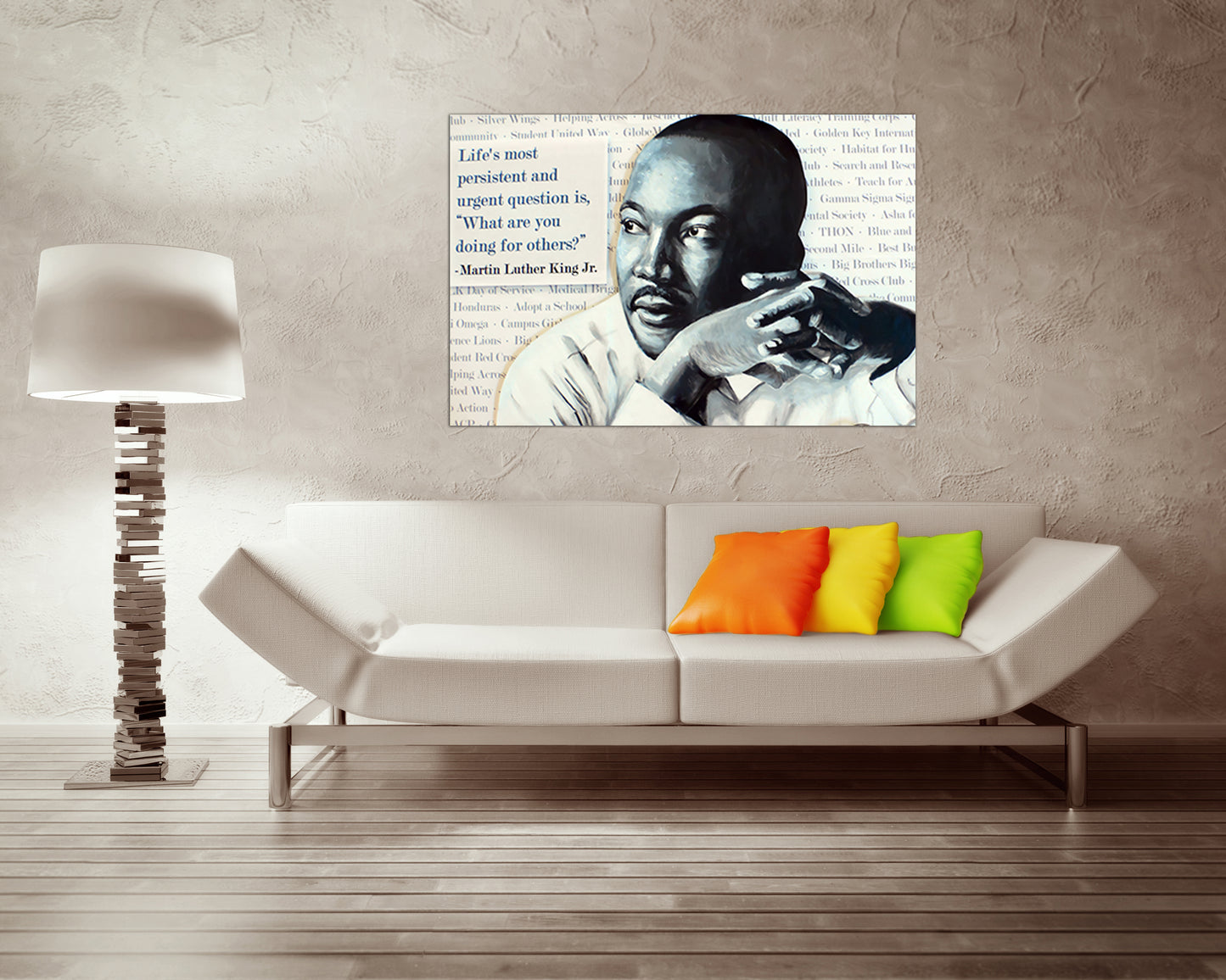 Martin Luther King print on canvas Quote gift office décor ready to hang