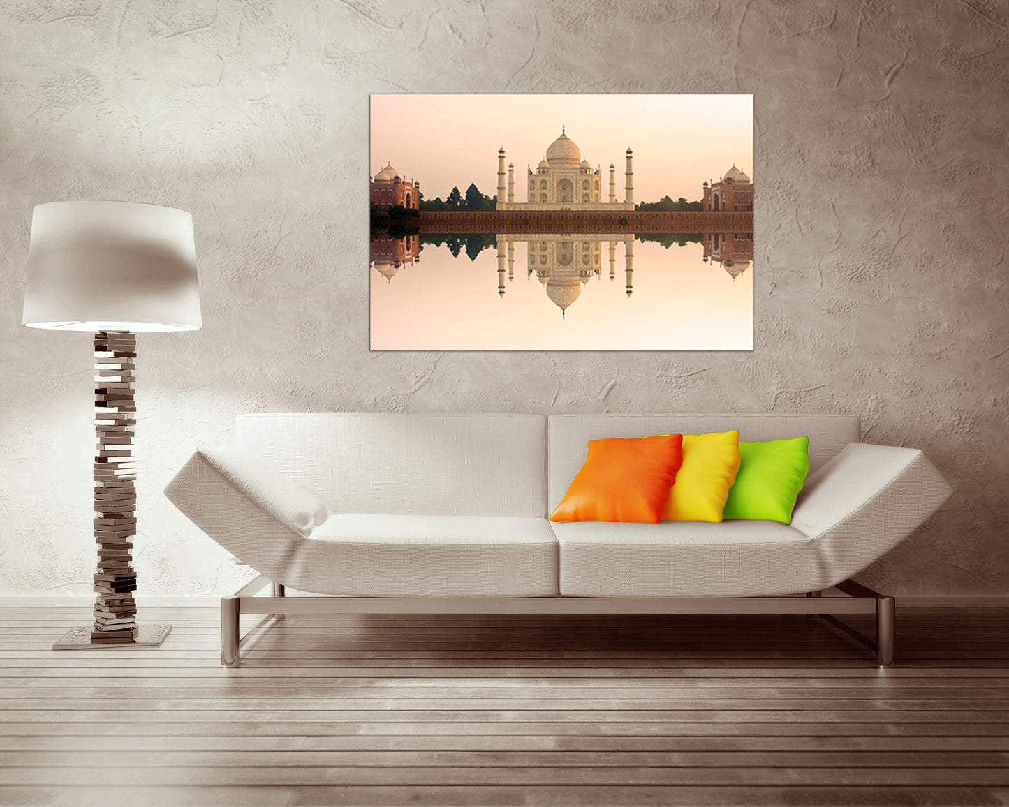 Taj Mahal canvas India wall art travel Interior décor