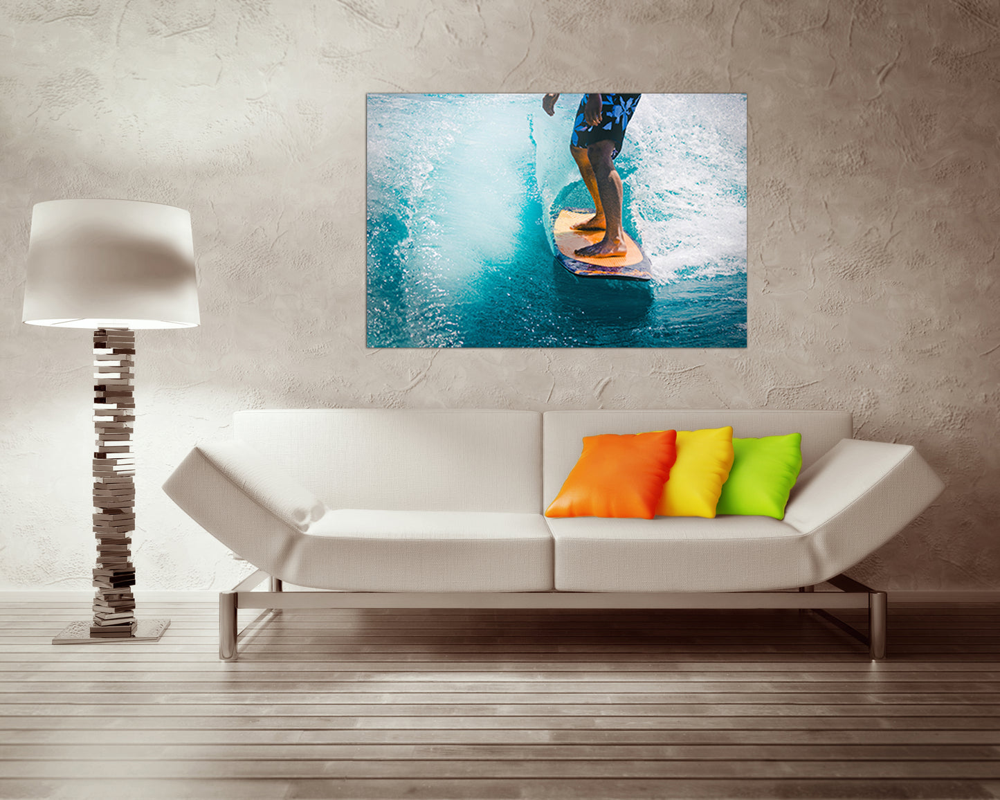 Surfing canvas set Surfboard art Surf sport decor Wave ocean prints