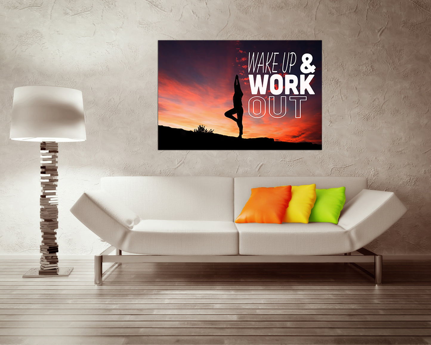 Fitness gym print on canvas Sports décor Motivation wall art