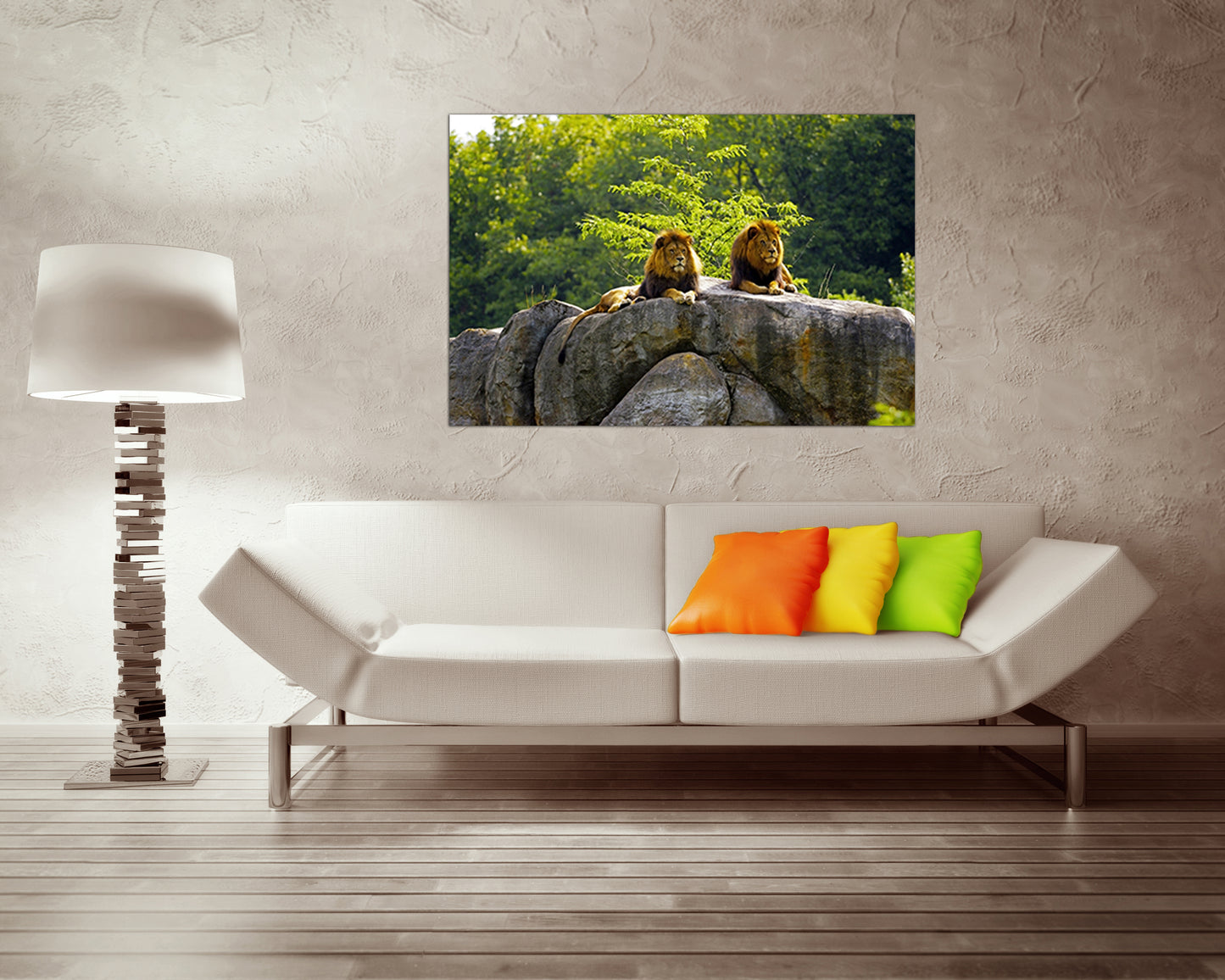 Lion canvas Animals decor Gallery wall set Nursery décor Gift lion print