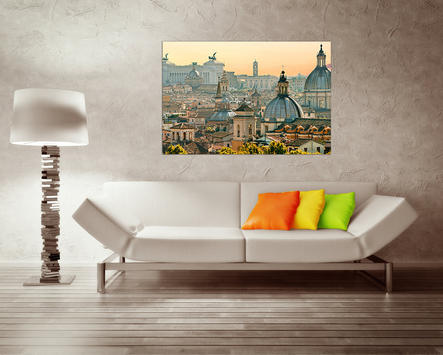 Wall art canvas Vatican St peter's basilica City decor Italy print Rome skyline travel