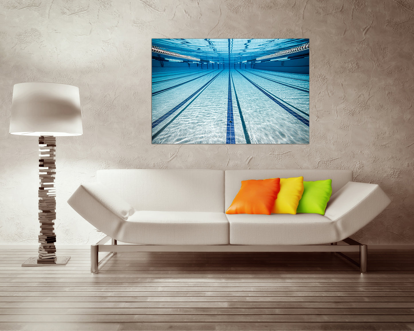 Large canvas set Pool print Sports decor Swimming photo Swimmer art Gift to swimmer
