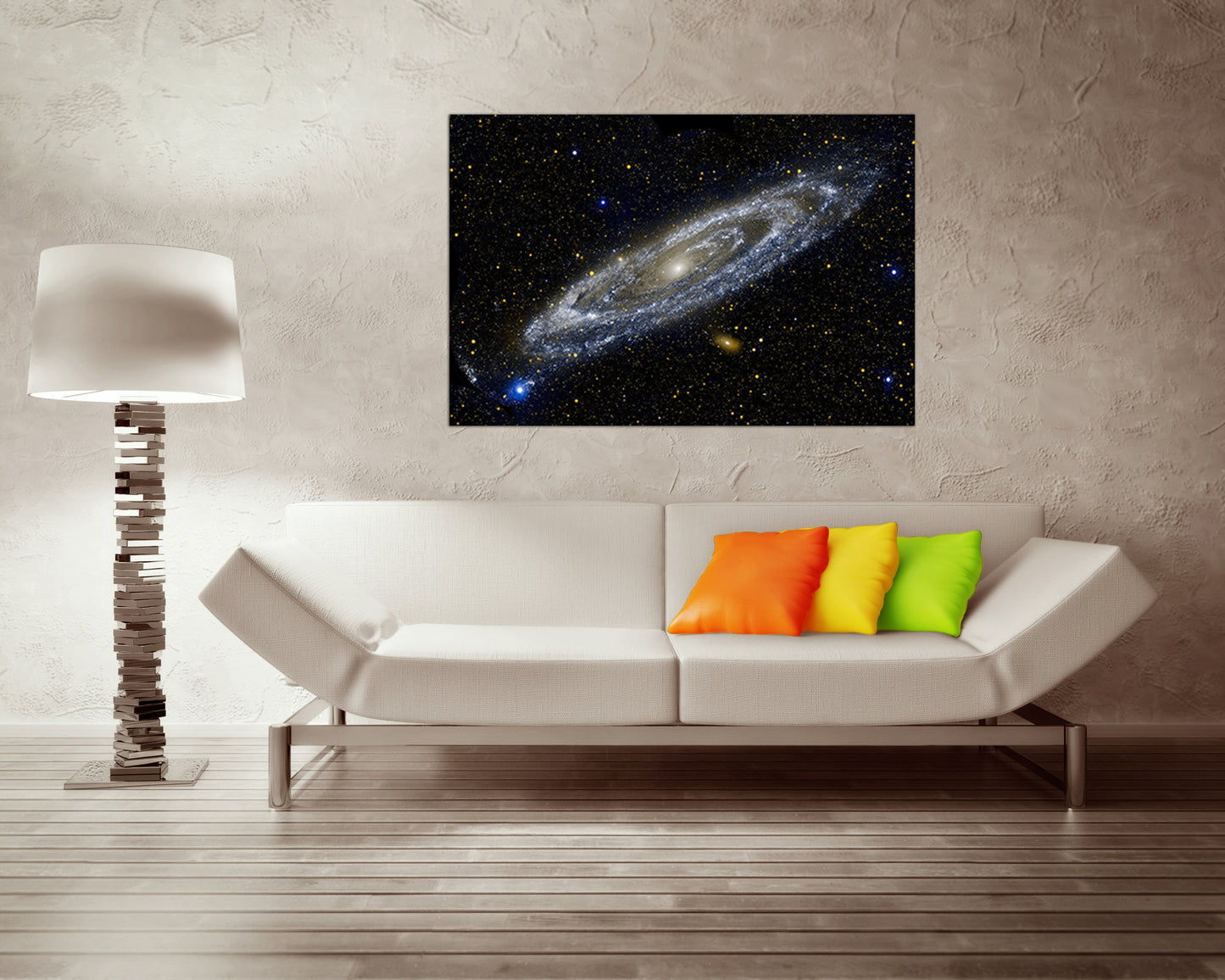 Space canvas Galaxy print Science astronomy Decor kids room Orbit home art Andromeda