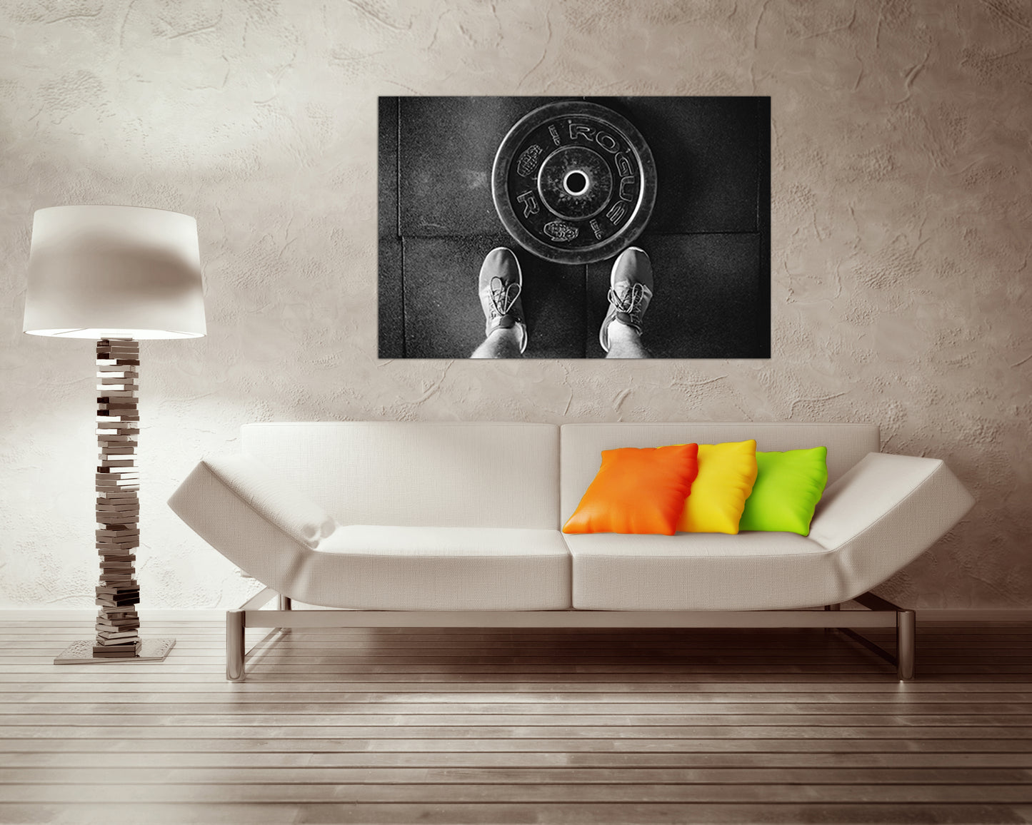 Bodybuilding canvas Body building art Metal lifting Muscles print Sport training Gym