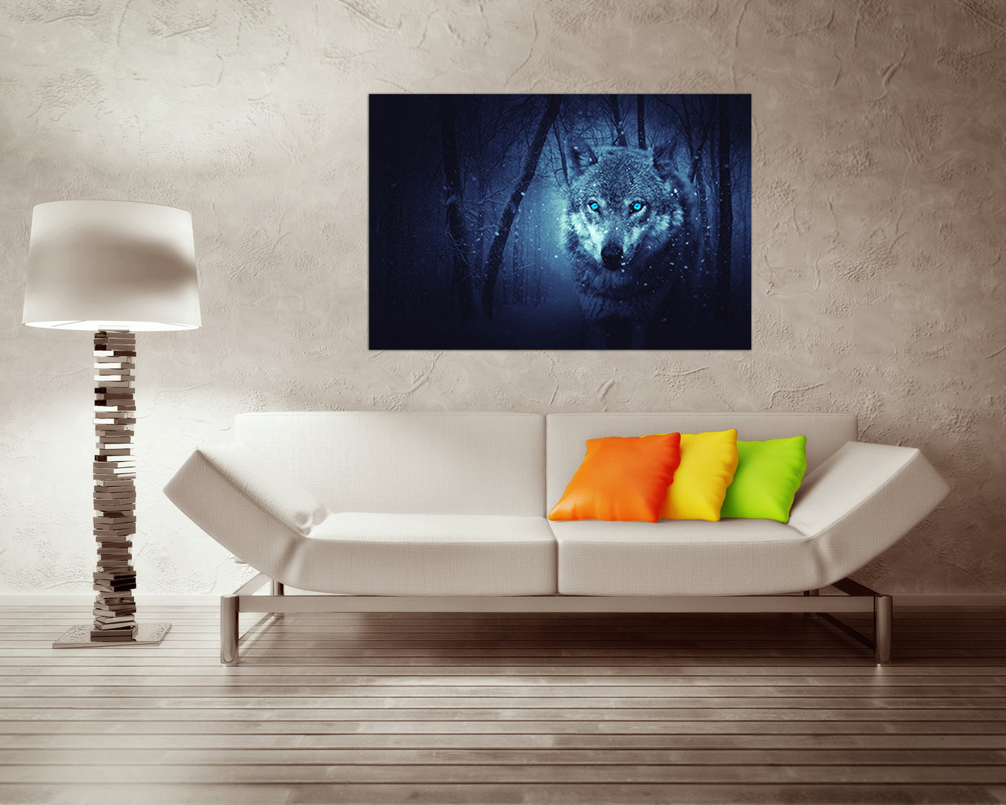 Wolf canvas Wolf art Wolf print Animal decor Wolf poster Wolf wall décor Winter décor Nursery wall art Wild life art Contemporary artwork