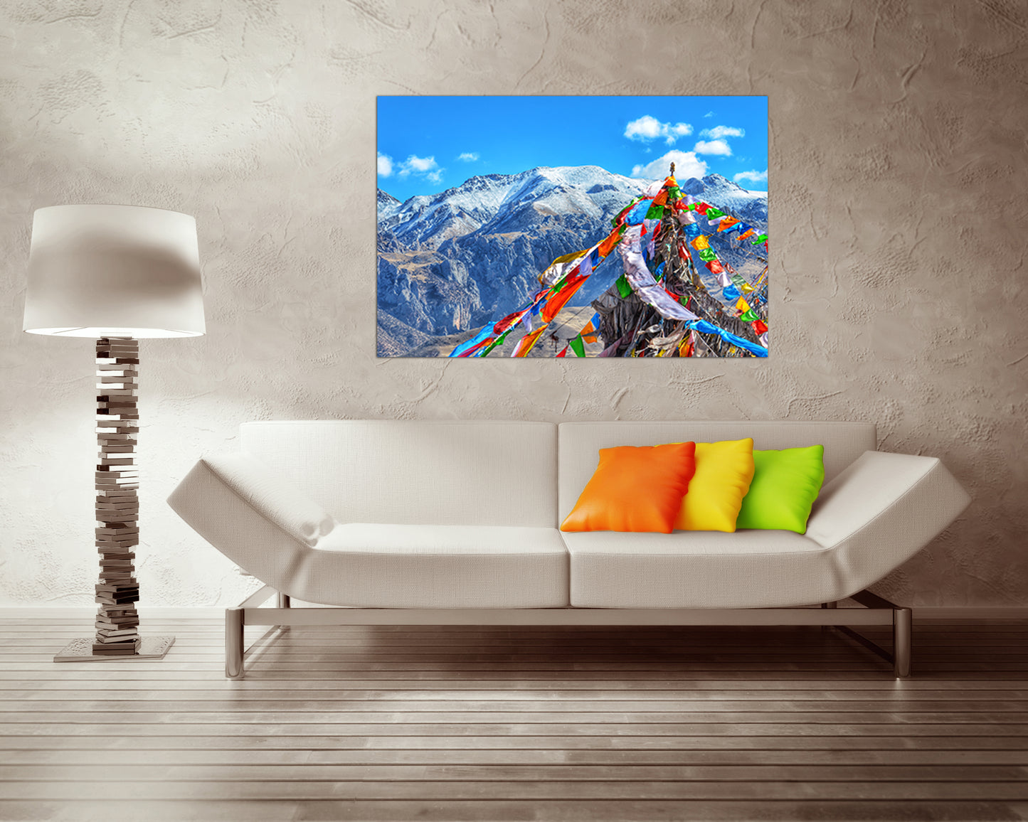 Tibet canvas Asia wall art Mountain decor Buddhism print Mountains Everest art works