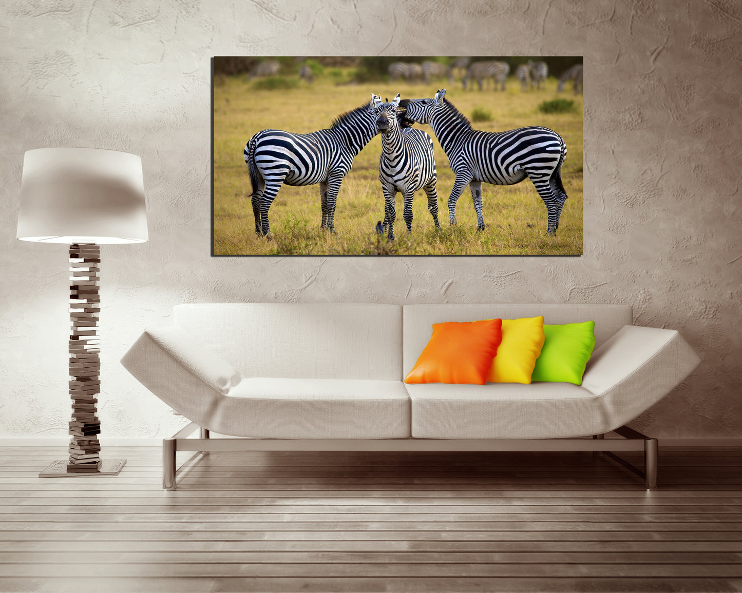 Zebra canvas Animal decor Nursery decor Animal gift Africa print