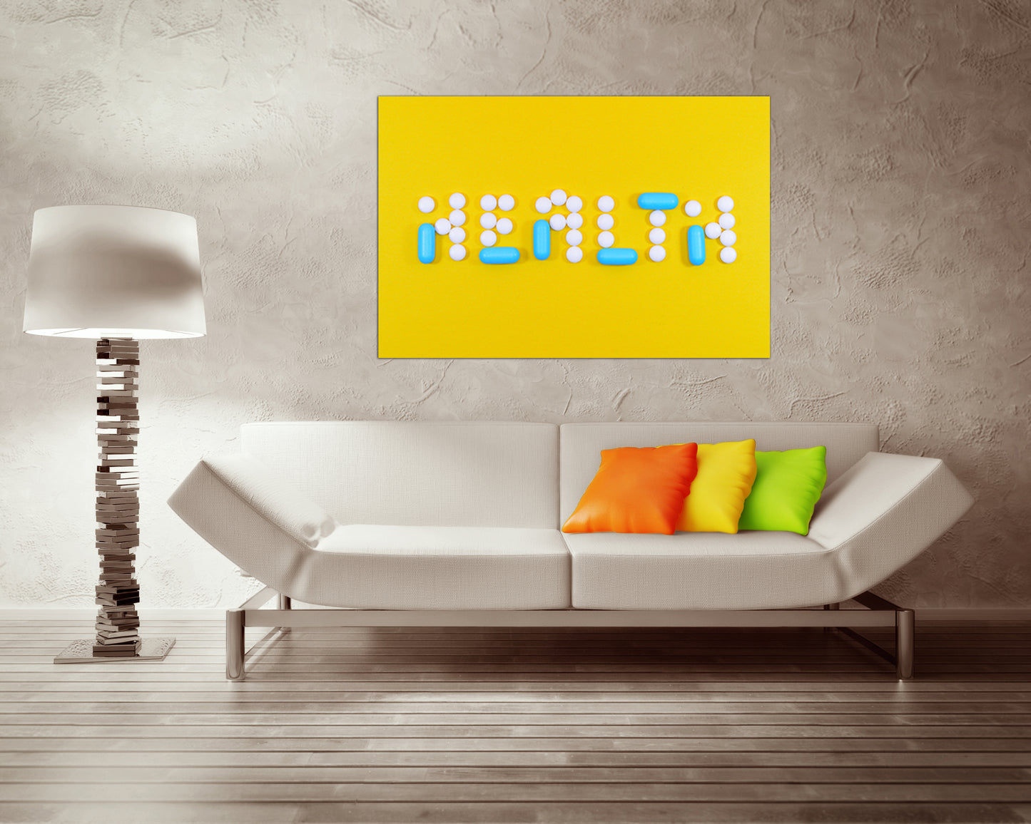 Health art works Science decor Medical print Pills photo Ready to hang