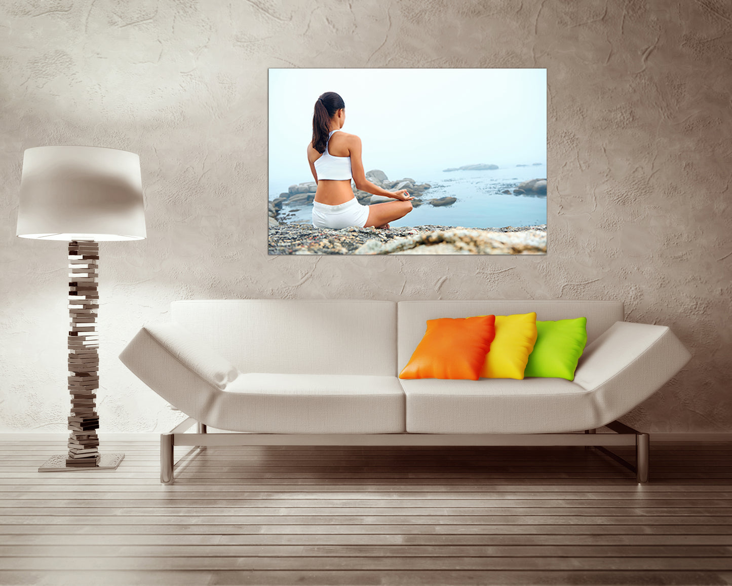 Yoga canvas art Spiritual decor gift wall print