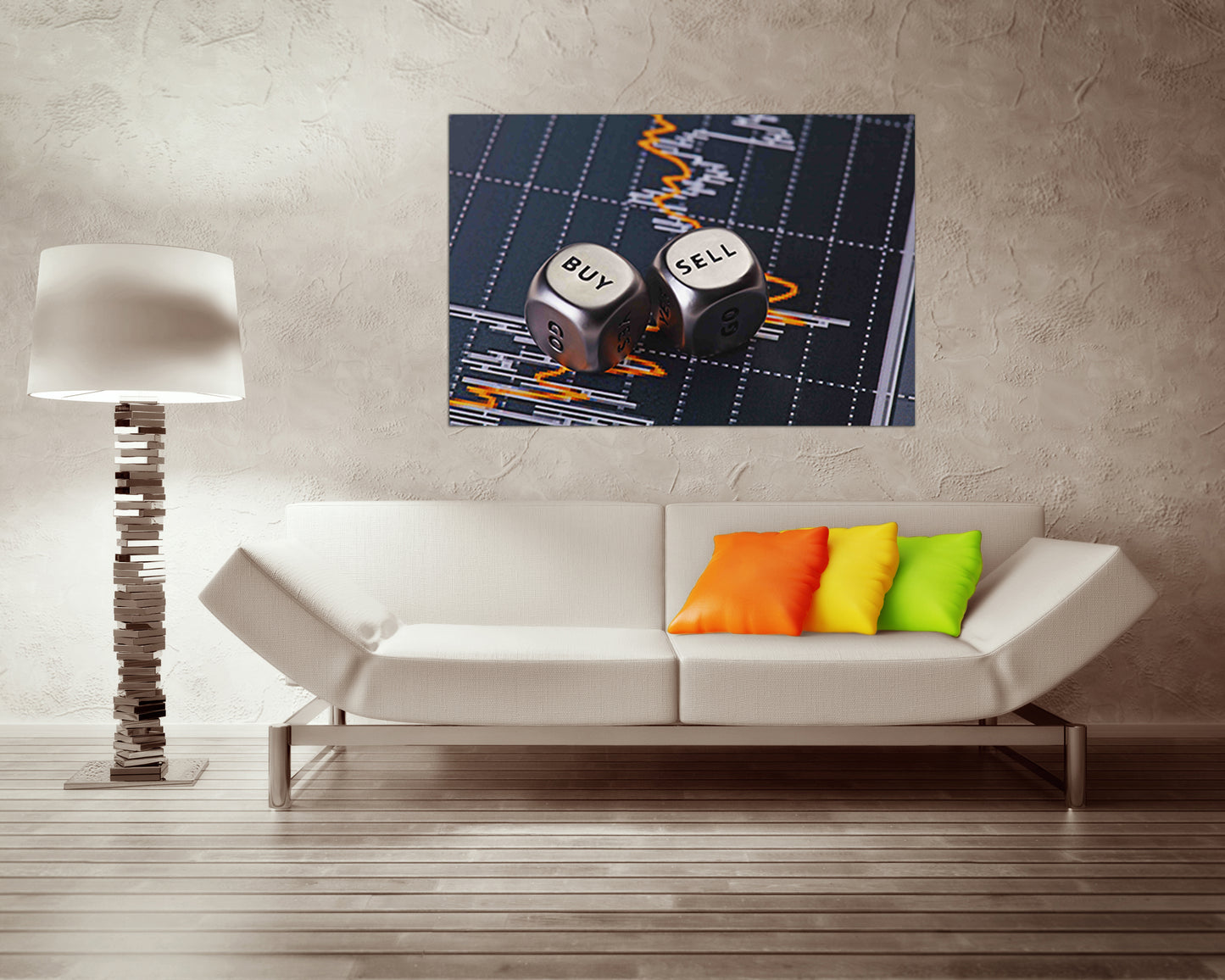 Trading canvas Stock market Commerce art Buy low sell high Trade artwork Finance print