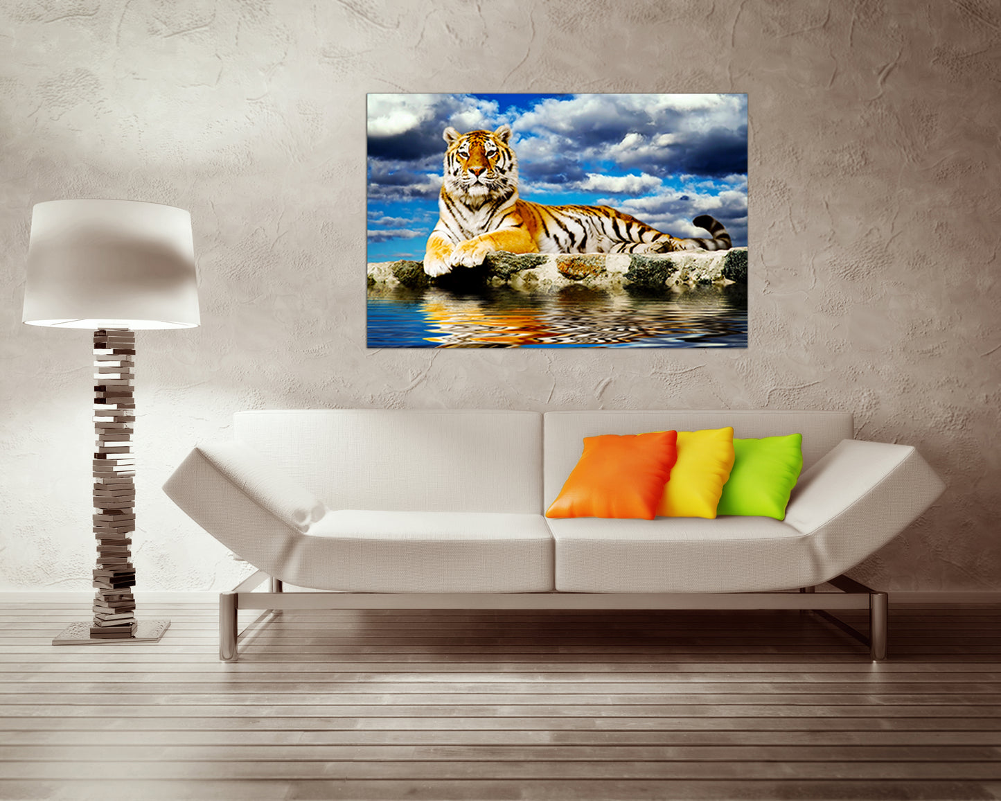 Tiger canvas set Animals decor Gift for his Wild life wall art Ready to hang