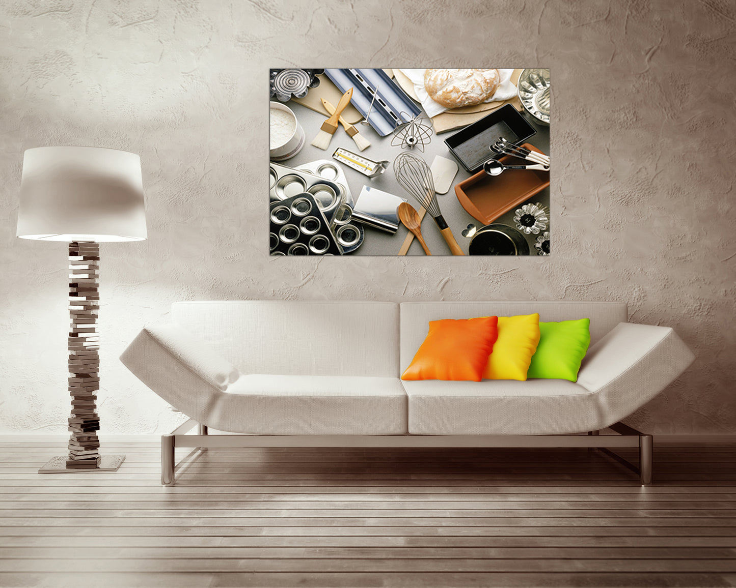 Baking tools Large canvas set Baking tools print Baking gifts Baking tools art Kitchen prints Food dining Bakery décor Kitchen wall art
