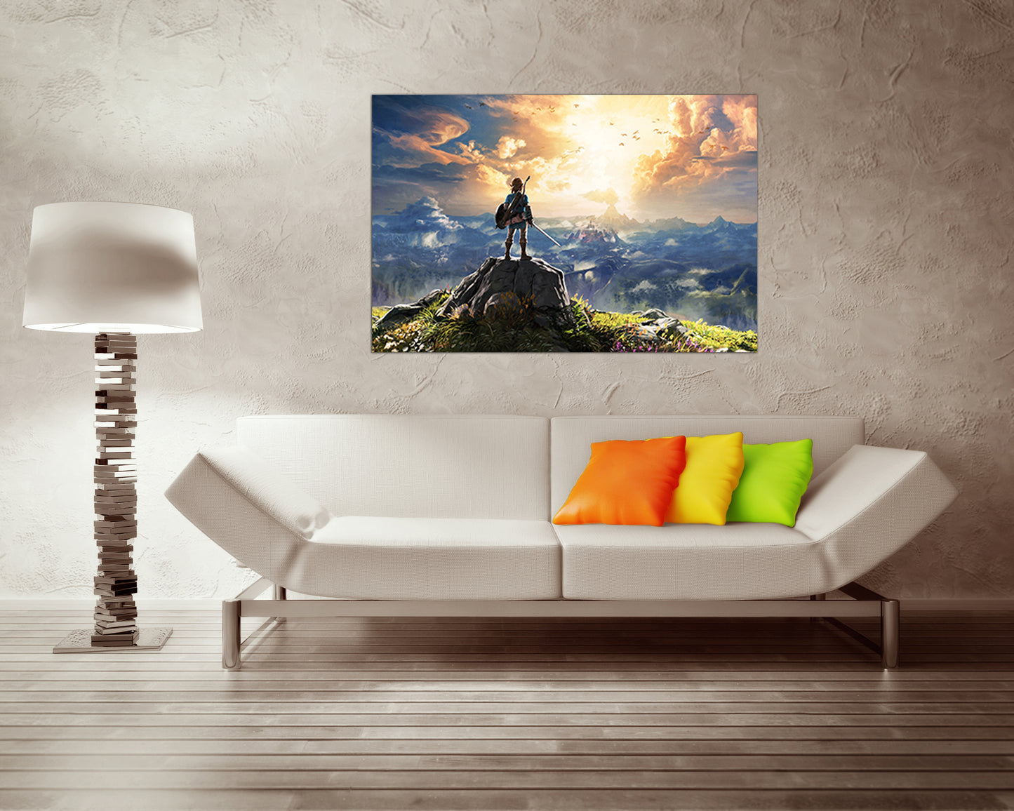 The legend of Zelda Print on canvas Zelda art works room art Gift Anime decor