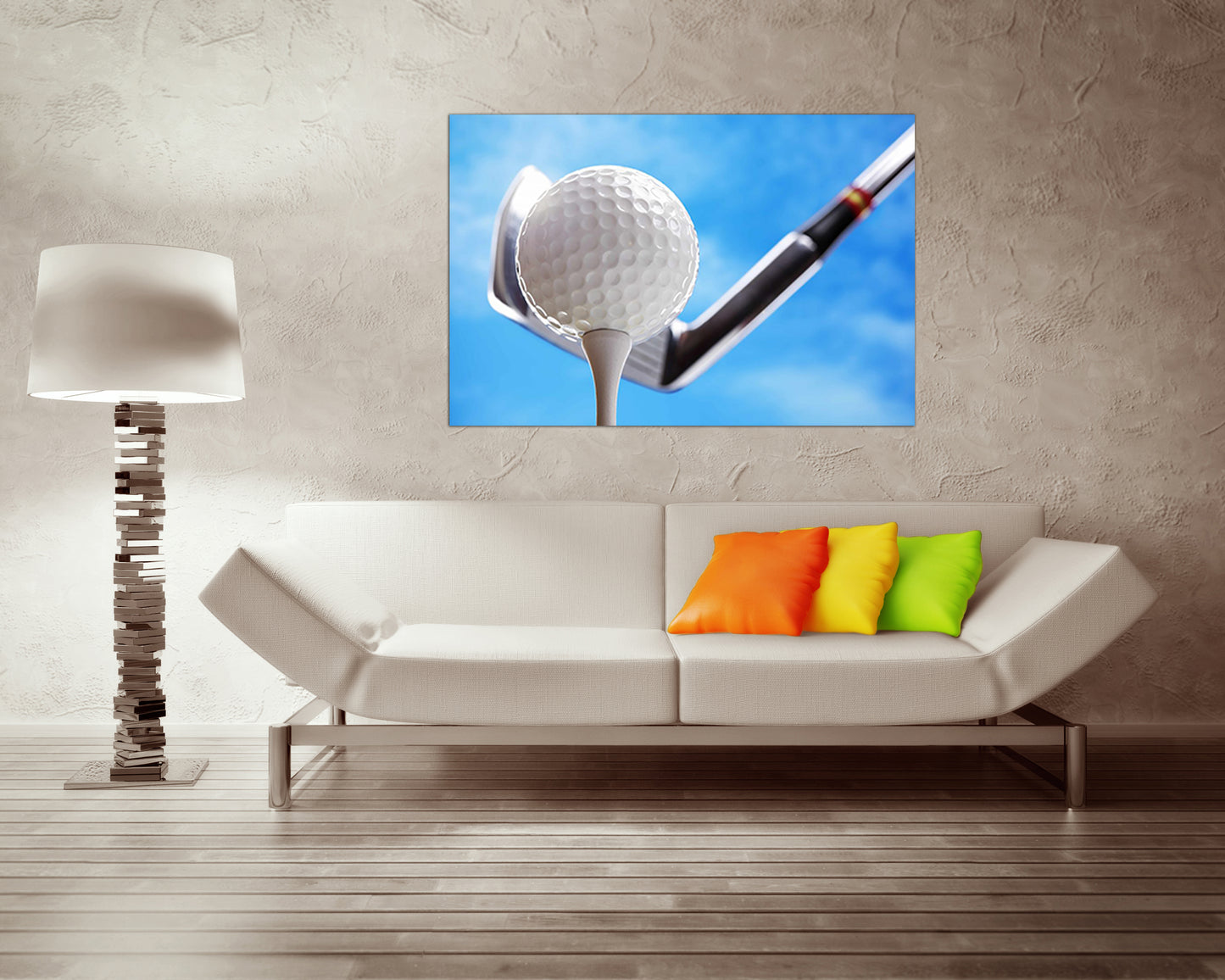 Golf canvas art Sports decor Workout motivation Golfer gifts Games prints ready to hang