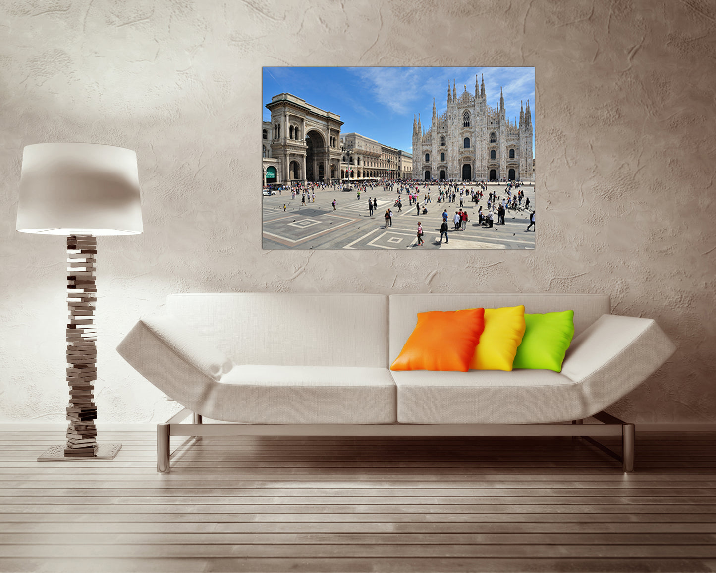 Milano canvas Cathedral print Italy cityscape decor Travel art