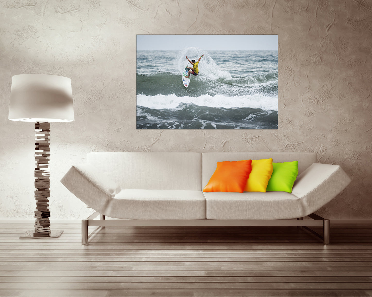 Surfing print Wall art canvas Sports décor Surfer photo Seascape