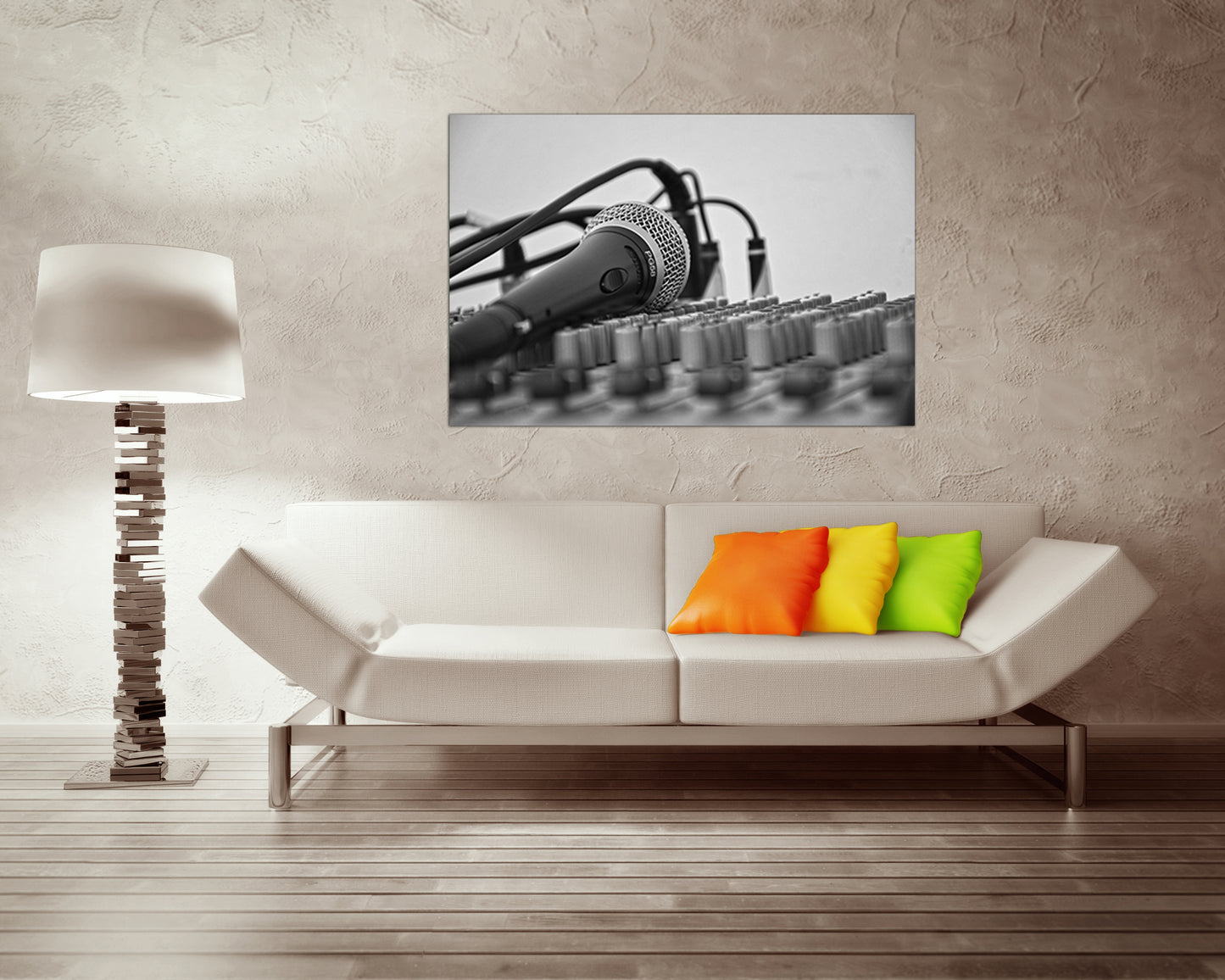 Music studio canvas Microphone decorations studio wall décor Sound of music
