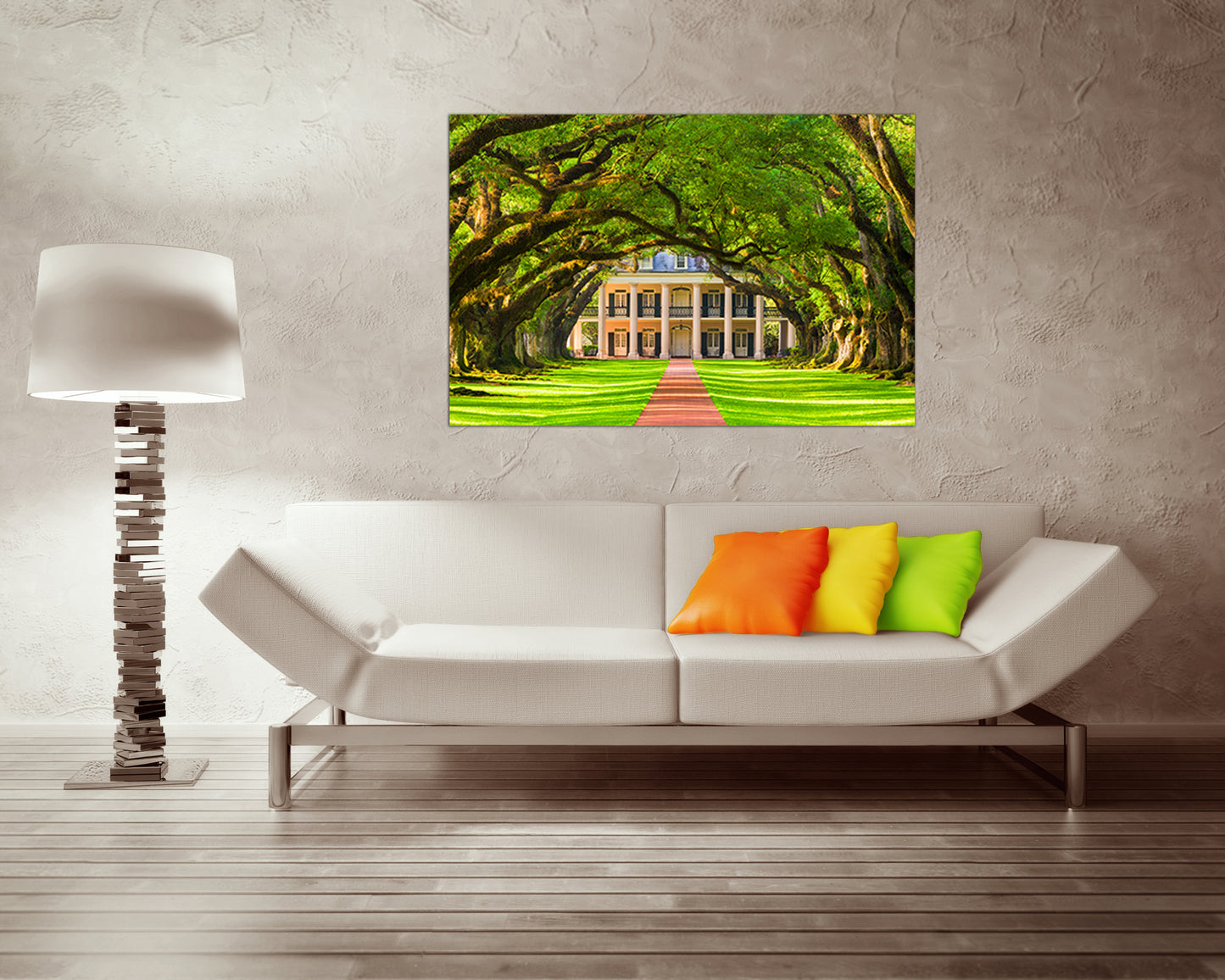Oak trees canvas Landscape art decor Charleston South Carolina Oak alley plantation Nature artwork