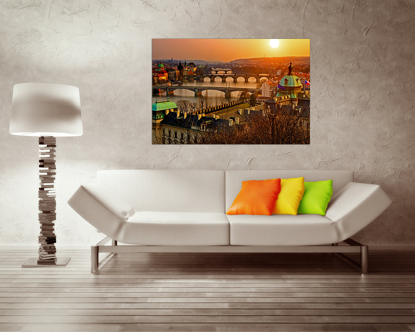 Bridge Prague City wall art Czech print skyline travel
