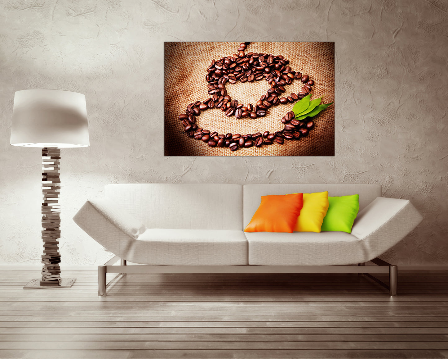 Coffee canvas Kitchen decor Drink wall print Loved drink gift Ready to hang