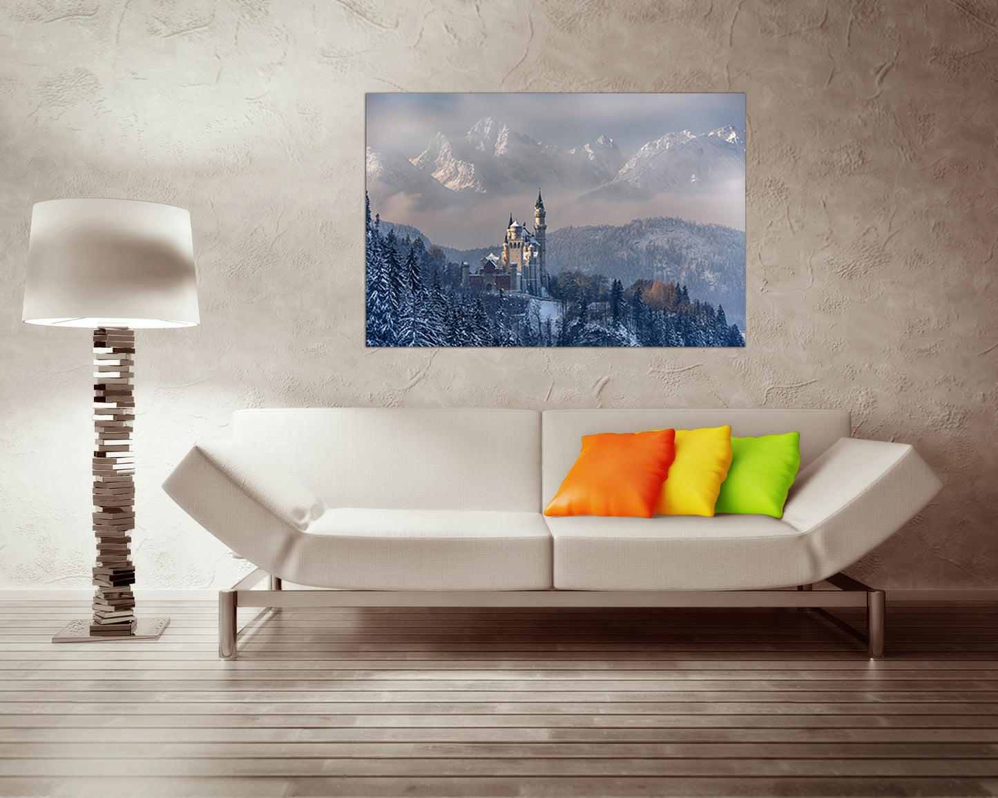 Neuschwanstein art Germany canvas Castle travel decor Landscape home print Bavaria artwork