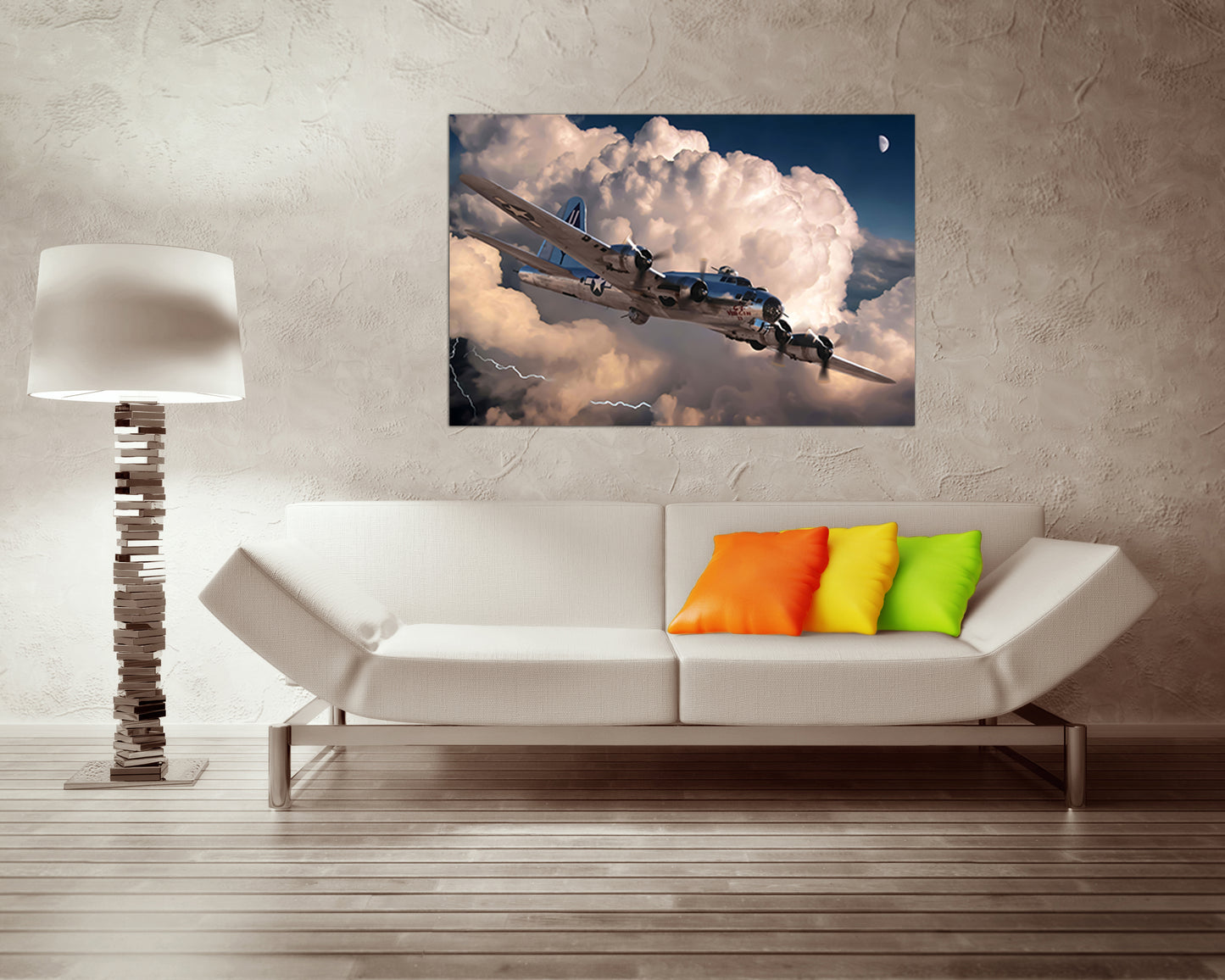 American Aviation print Military Aircraft canvas Airplane wall art Army decor Retro wwii World war plane mechanism