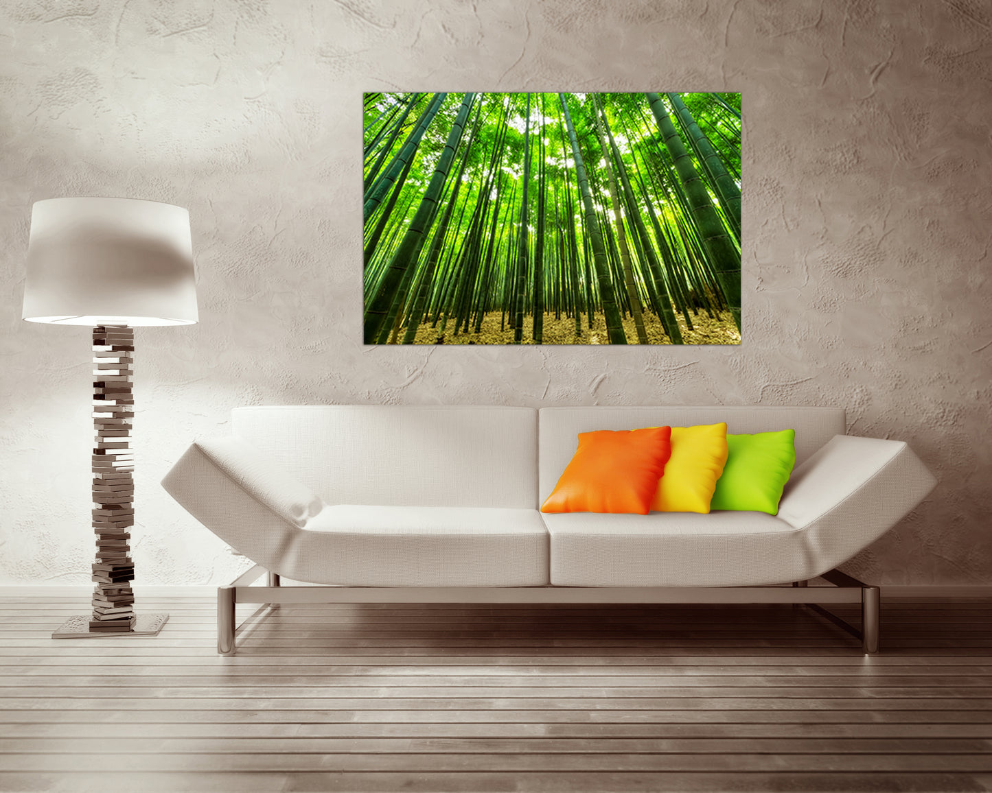Bamboo forest in trees canvas Landscape wall art Nature photo Ready to hang