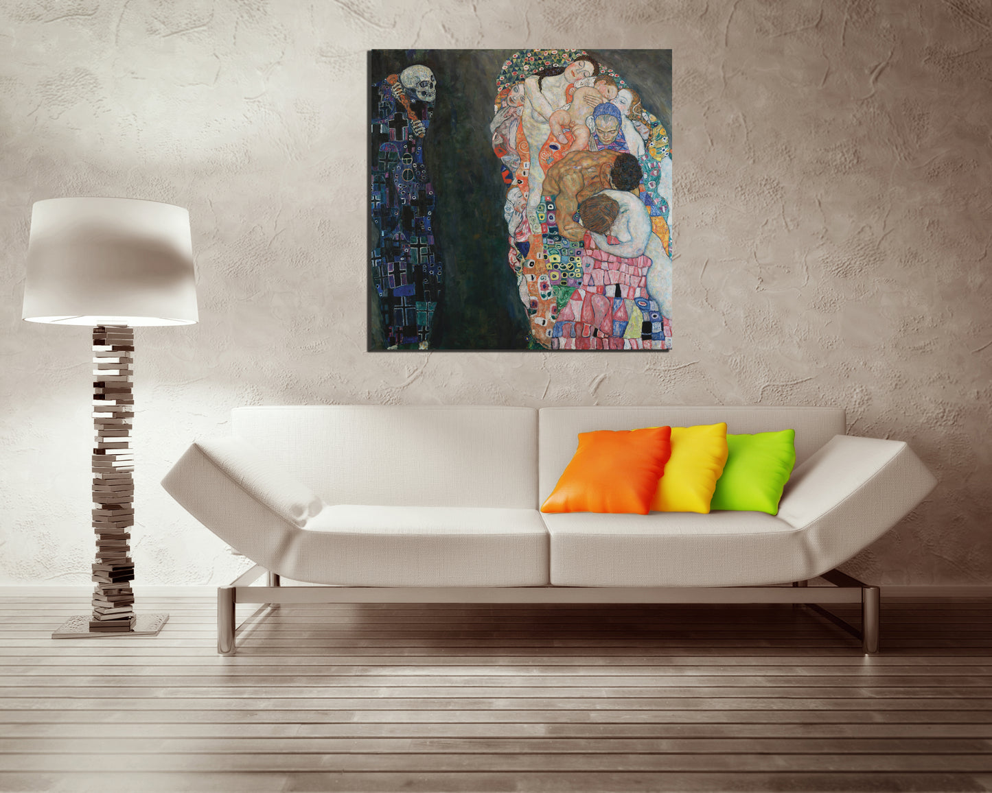 Gustav Klimt painting Death and Life 1910 print on canvas ready to hang
