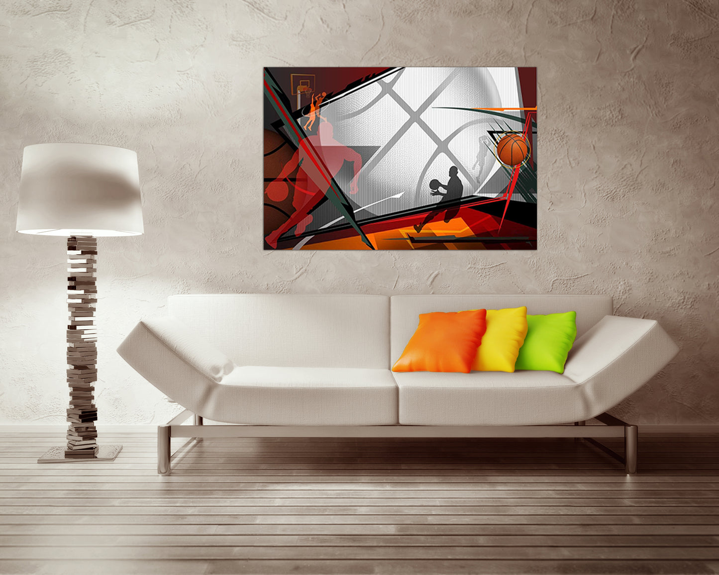 Basketball canvas Sport home art Child wall decor ready to hang