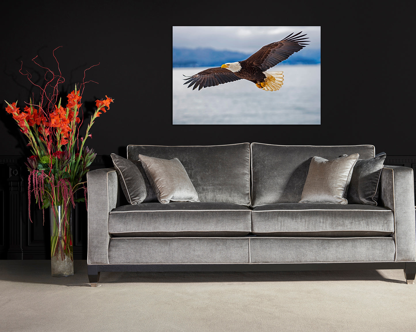 Eagle Print Animal decor Flying eagle wall art Birthday gift Large print Best gift