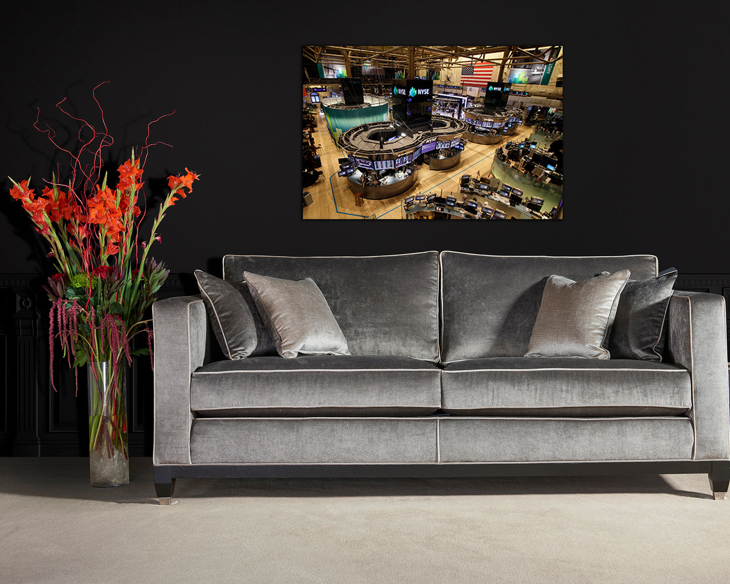 Stock exchange Trading canvas Trade office decor Economics market Buy sell trade Finance art