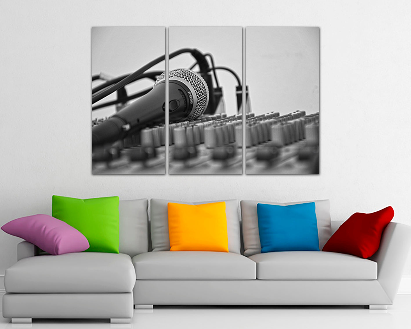 Music studio canvas Microphone decorations studio wall décor Sound of music