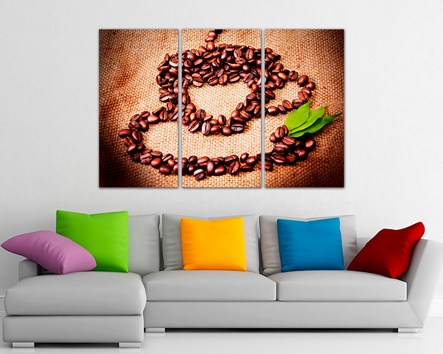 Coffee canvas Kitchen decor Drink wall print Loved drink gift Ready to hang