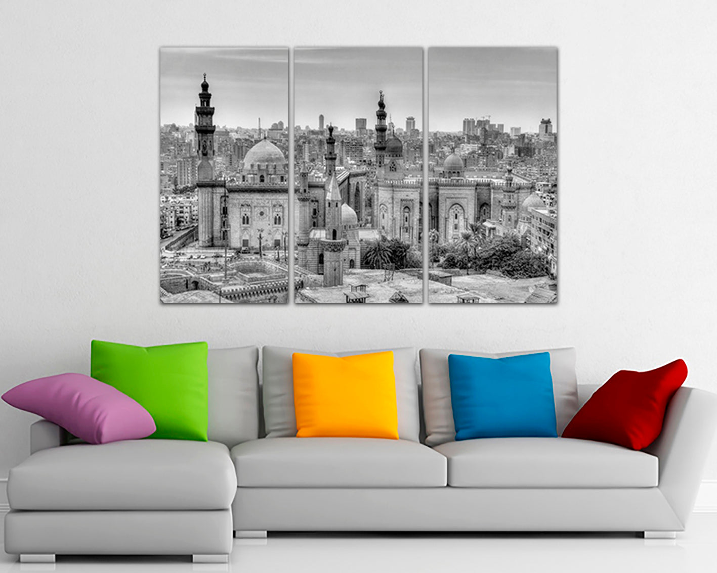 Istanbul wall décor Mosques sultan City art decor Turkish mosque skyline travel canvas