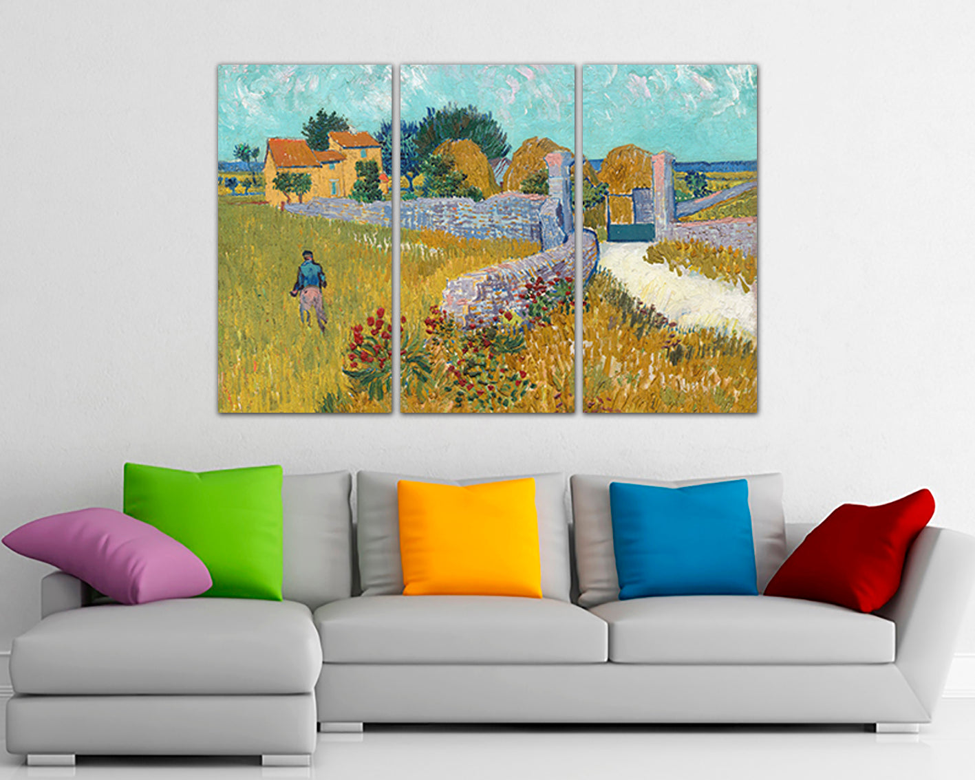 Farmhouse in Provence print on canvas reproduction Van Gogh art works