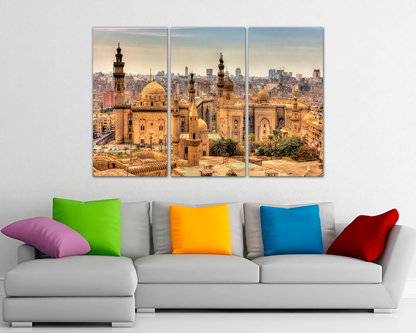 Istanbul wall décor Mosques sultan City art decor Turkish mosque skyline travel canvas