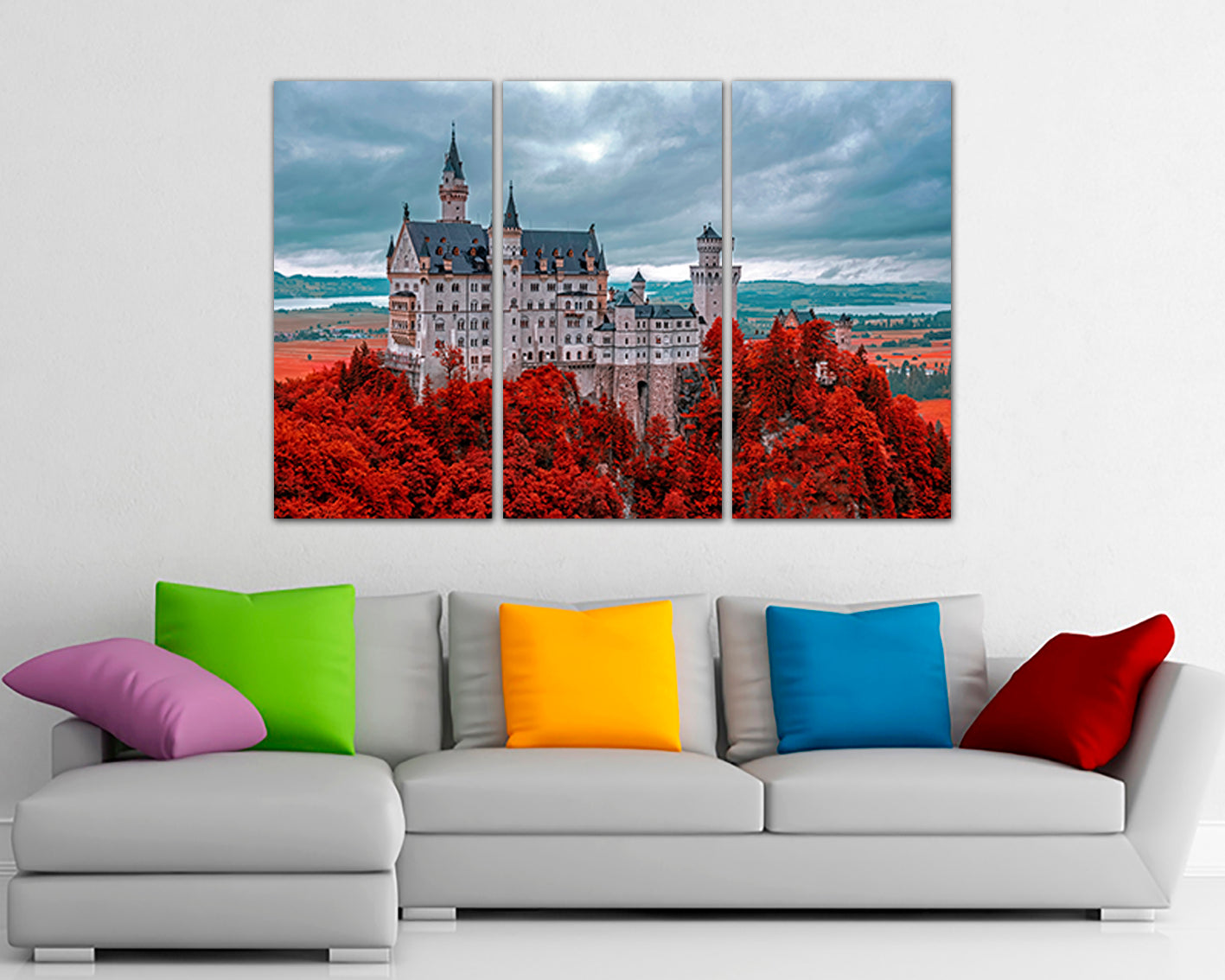 Neuschwanstein Castle print Germany wall art Bavaria décor travel canvas