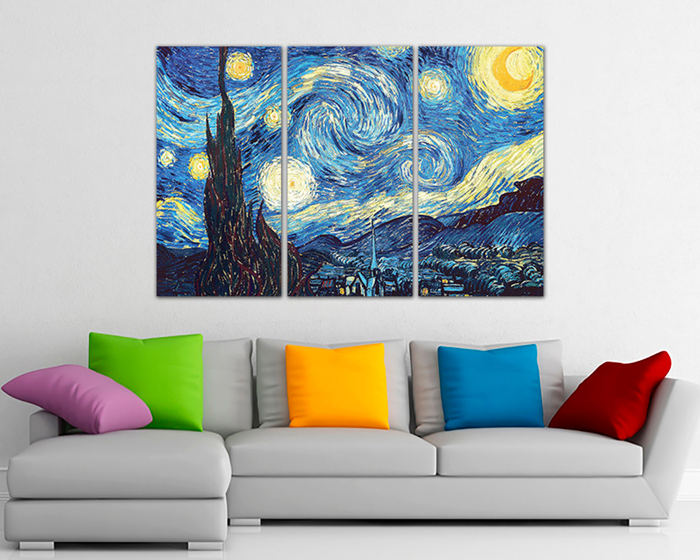 Starry night Van Gogh canvas art works Van gogh wall decor
