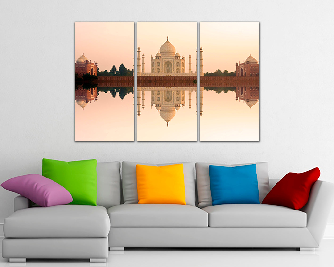 Taj Mahal canvas India wall art travel Interior décor