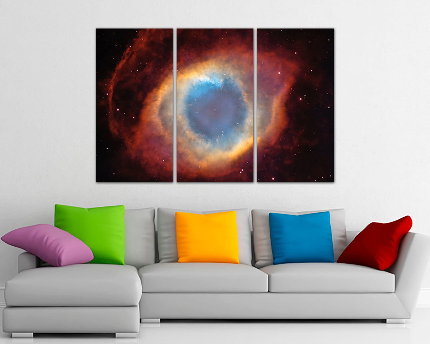 Galaxy nebula Space canvas Cosmos print Nursery art decor