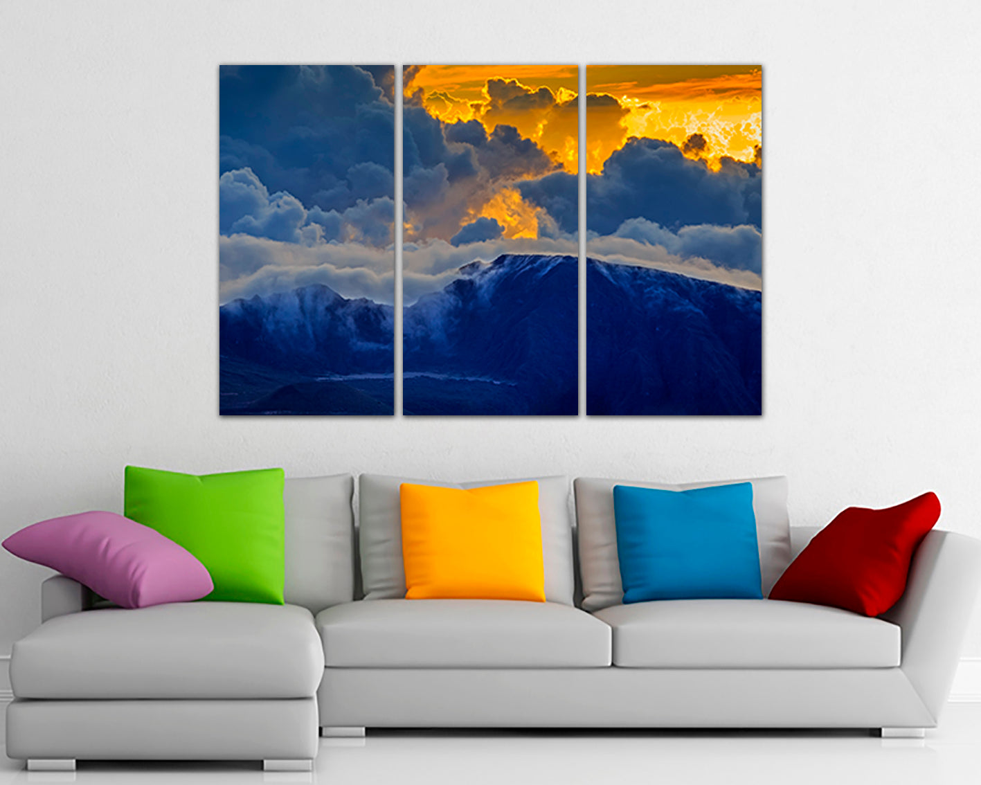 Haleakala National park Mountain maui canvas Volcano art Hawaii décor nature print