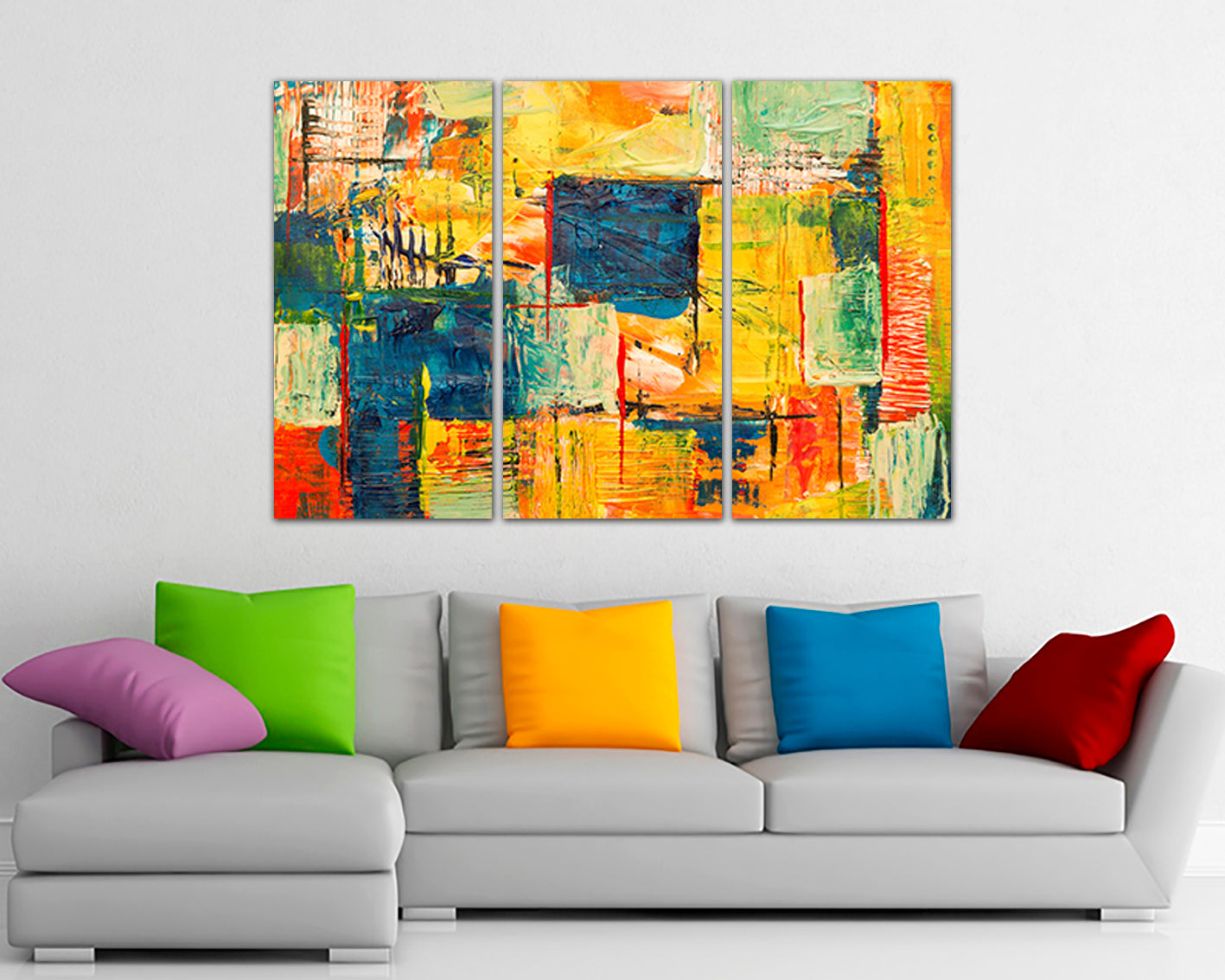 Wall art canvas Abstract decor Abstraction print Ready to hang