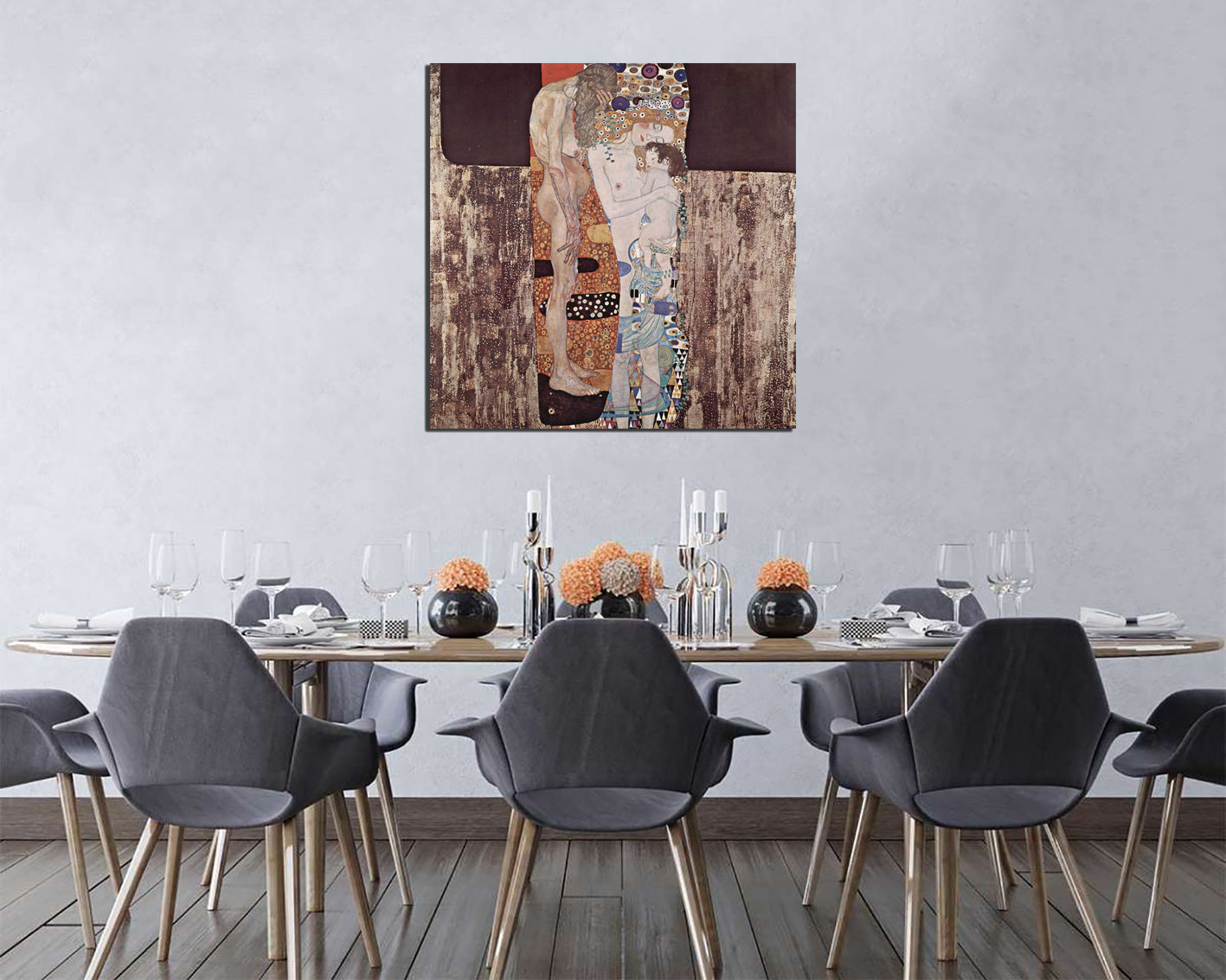 Gustav Klimt painting girlfriend 1907 print on canvas ready to hang