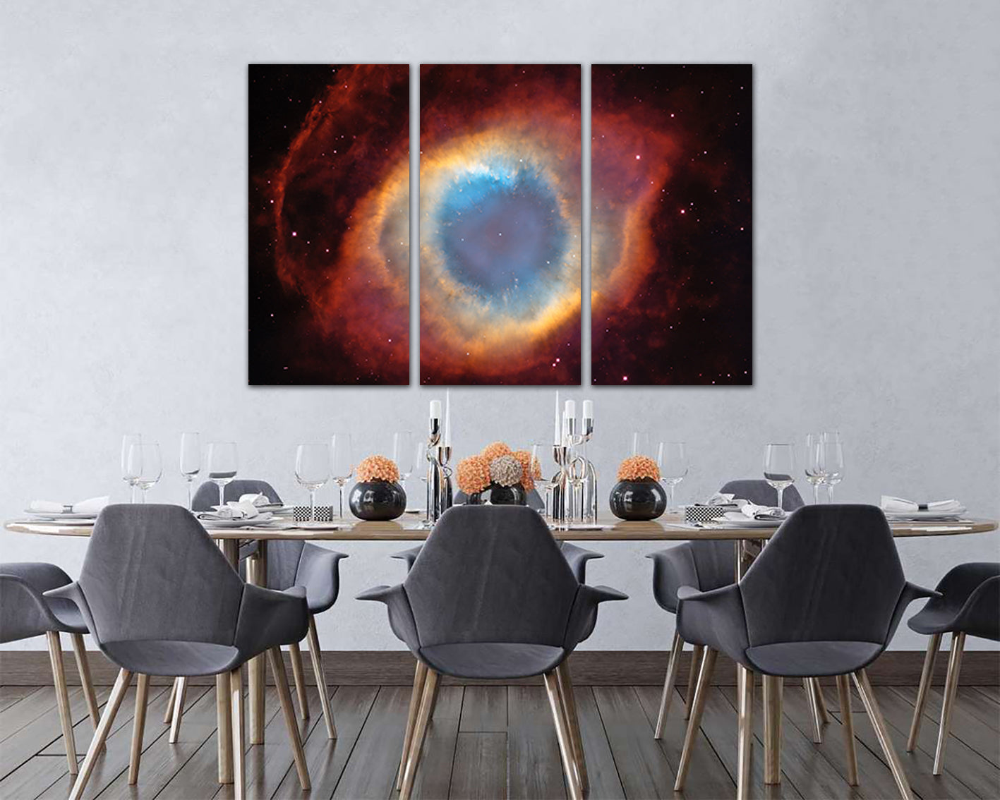 Galaxy nebula Space canvas Cosmos print Nursery art decor