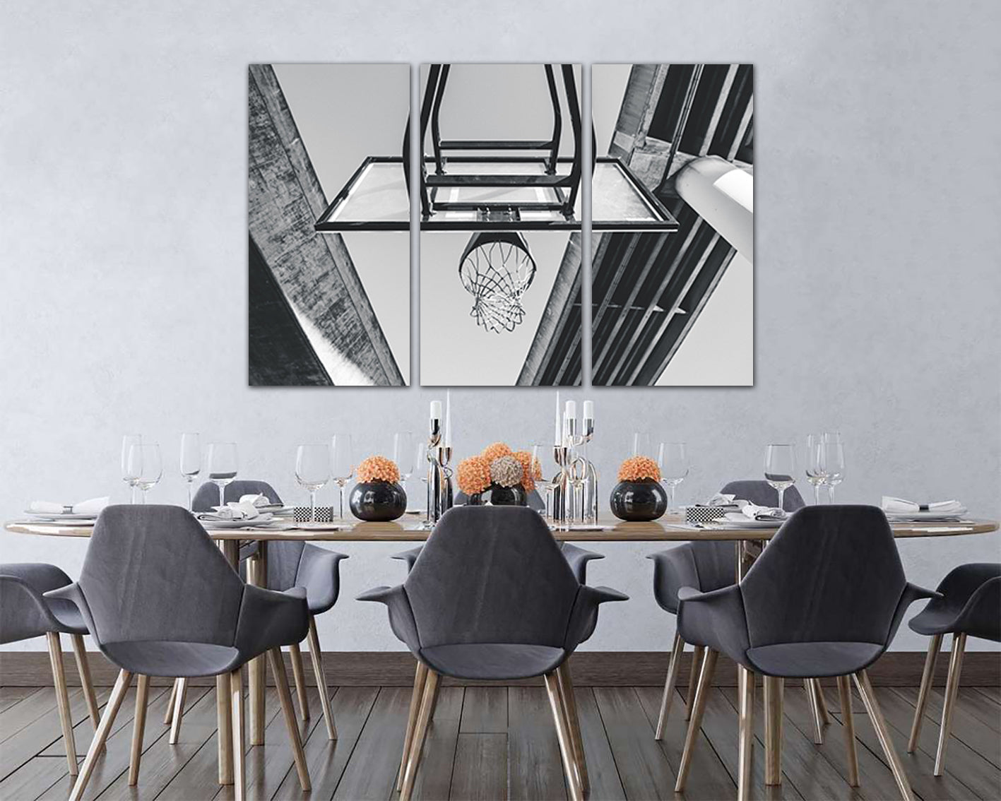 Basketball canvas Sport print Game wall art Boy room decor Soccer photo Athlete gift