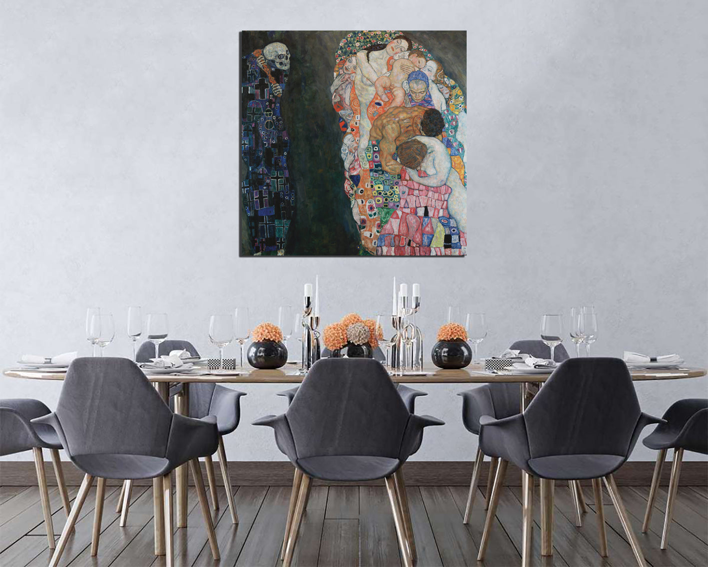 Gustav Klimt painting Death and Life 1910 print on canvas ready to hang