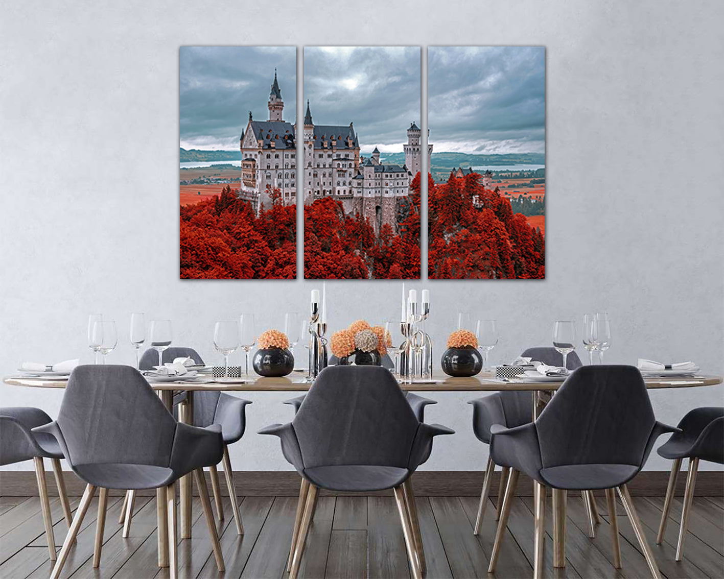 Neuschwanstein Castle print Germany wall art Bavaria décor travel canvas
